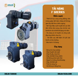 Motor giảm tốc tải nặng F Series