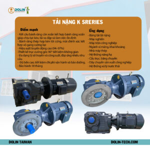 Motor giảm tốc tải nặng K Series
