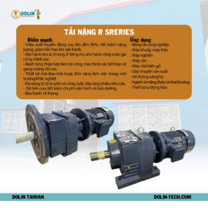 Motor giảm tốc tải nặng R Series
