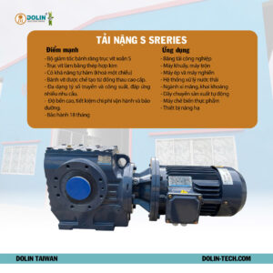 Motor giảm tốc tải nặng S Series